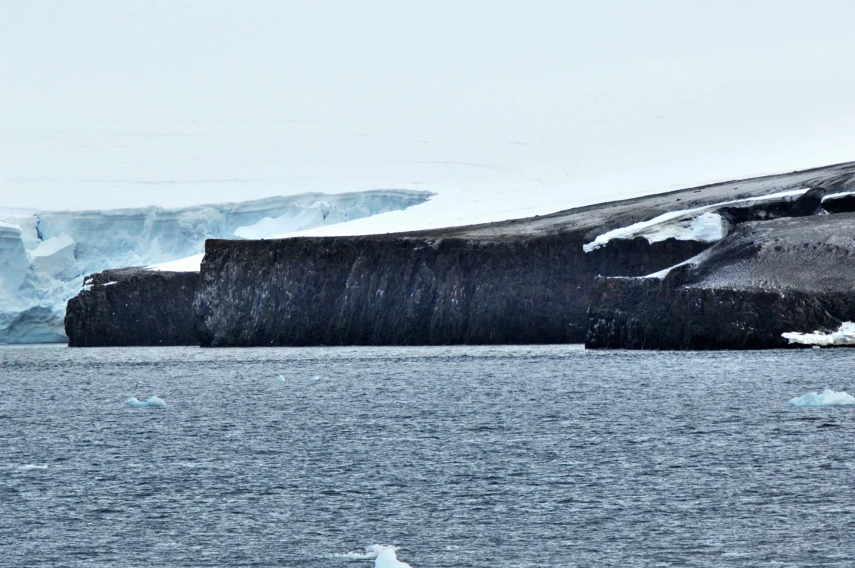 Cape Fligely at the northern tip of Rudolf Island.